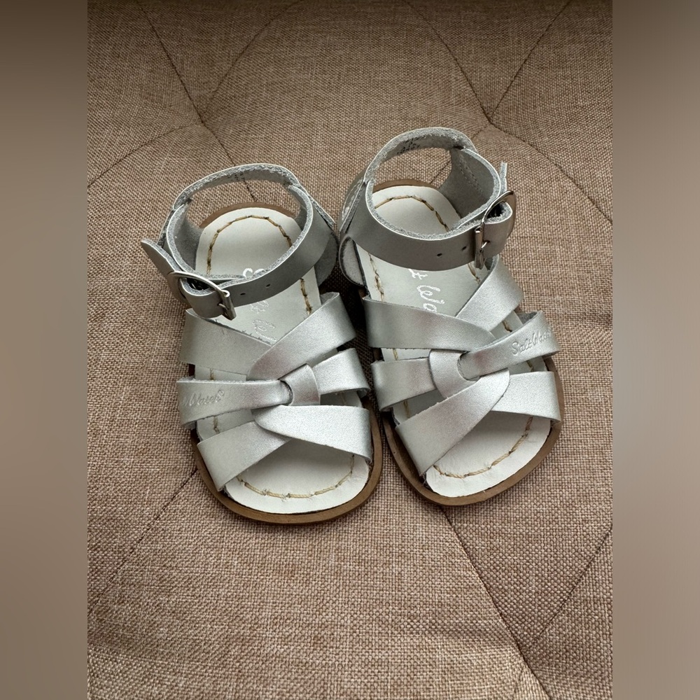Baby Salt Water Original Silver Sandals